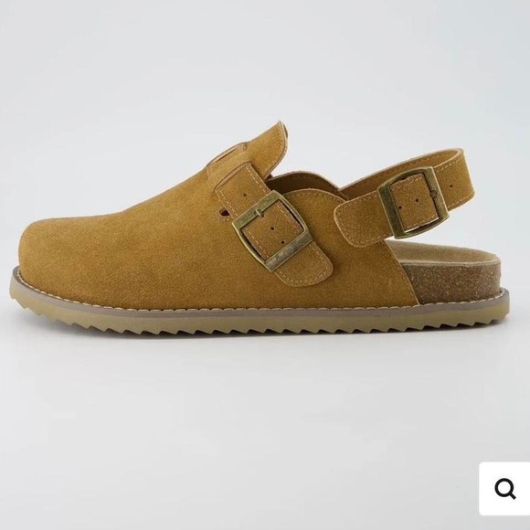 Cushionaire Shoes - Cushionaire Suede Ugg Inspired Clogs with strap NEW size 8 slingback